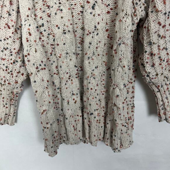 Moon & Madison Textured Speckled Turtleneck Chunky Sweater Size Small - Picture 3 of 10